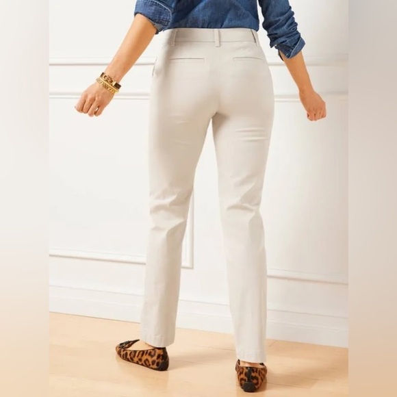 Talbots Curvy Perfect Chino Pants Size 4 Brown - Picture 2 of 5
